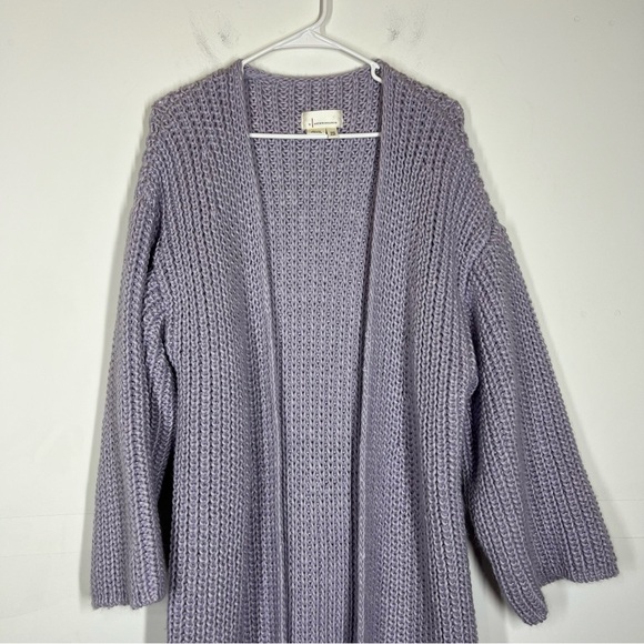 NWOT Anthropologie Chunky Knit Long Fringe Cardigan Size OS - Picture 8 of 12